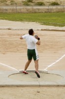 Glide Shot Put Athlete